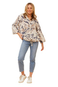 ASHER JACKET IN MULTI BLUE