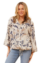 ASHER JACKET IN MULTI BLUE