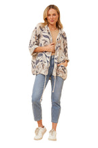 ASHER JACKET IN MULTI BLUE