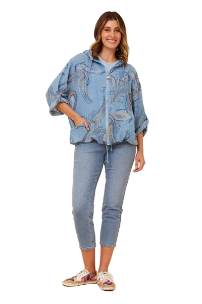 ASHER JACKET IN BLUE JEAN