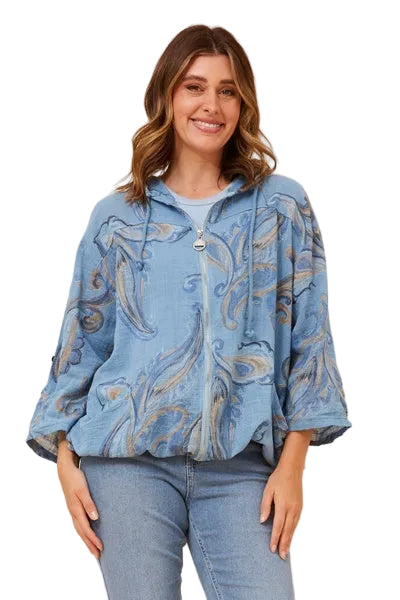 ASHER JACKET IN BLUE JEAN