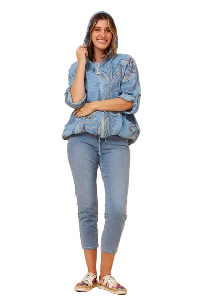 ASHER JACKET IN BLUE JEAN