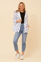 ASHER NAVY SPOT JACKET