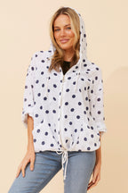 ASHER NAVY SPOT JACKET