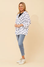ASHER NAVY SPOT JACKET