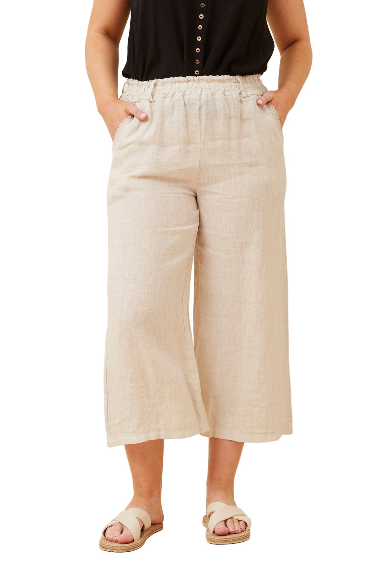 MACIE LINEN PANT IN LINEN