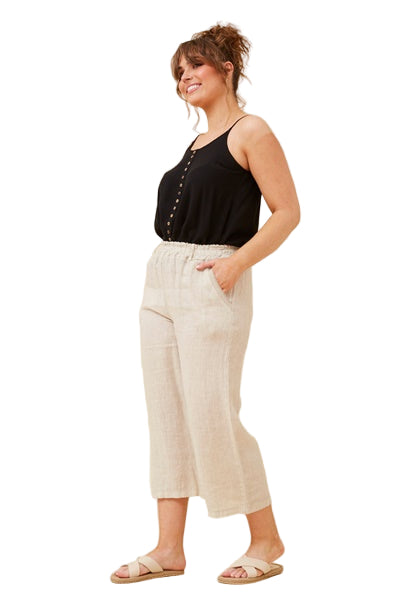 MACIE LINEN PANT IN LINEN
