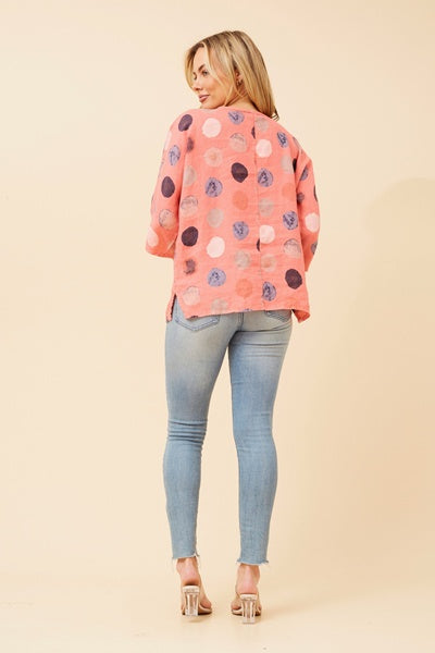 MYRA TOP IN HIBISCUS