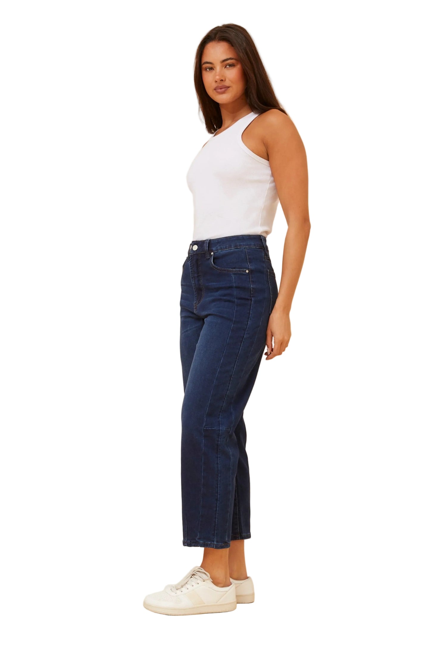 CROP BARREL JEAN