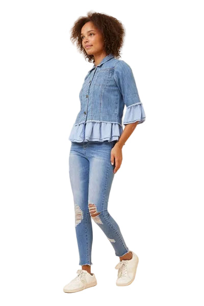GRACIE JACKET INFINITY DENIM
