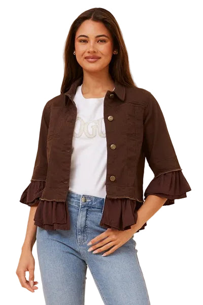 GRACIE JACKET CKM BROWM