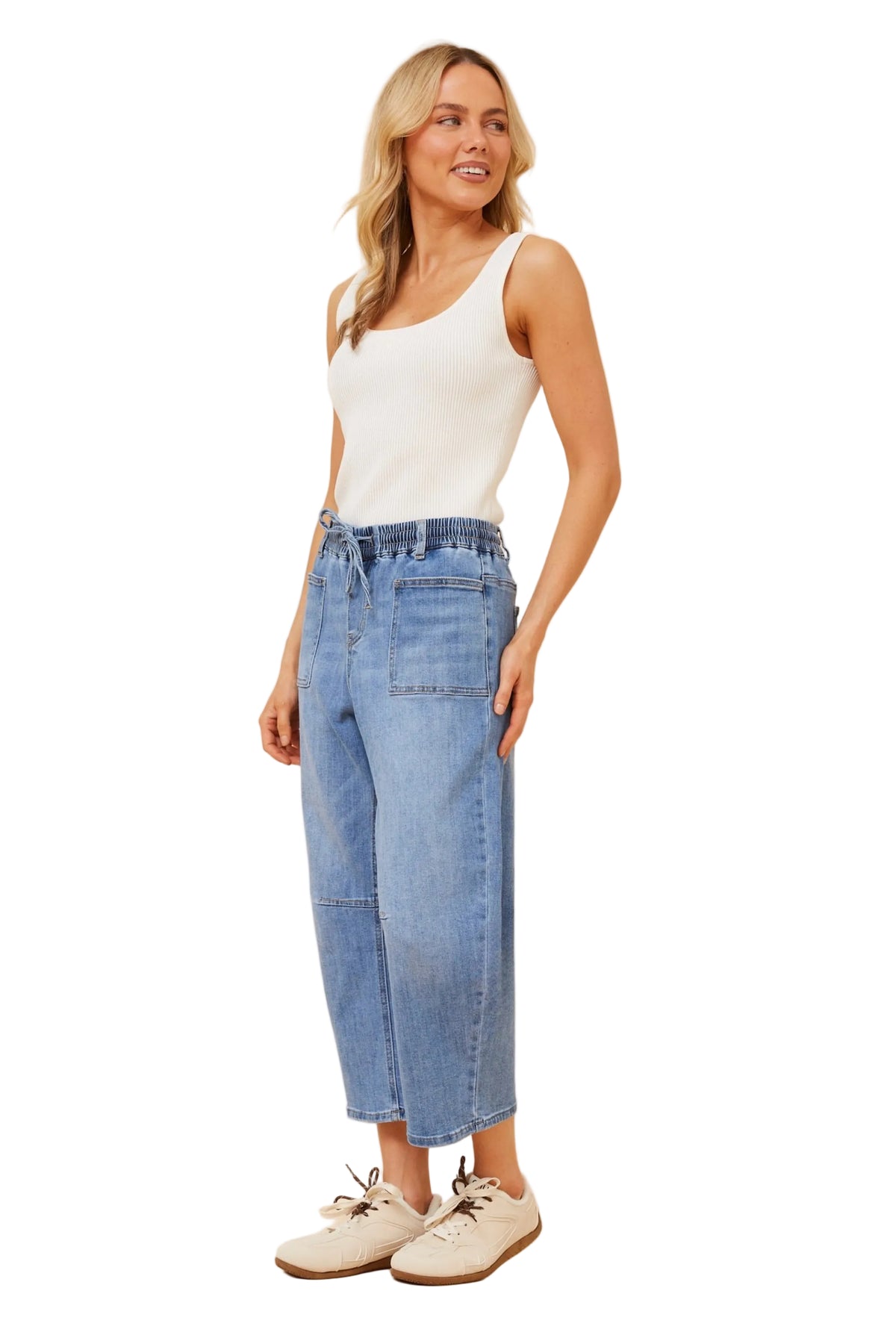 KIMMY DENIM BARREL JEAN