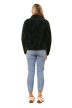 ZIP UP JACKET IN FOREST GREEN
