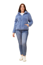 ZIP UP JACKET IN INDIGO