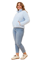 TEDDY ZIP JACKET IN SKYLIGHT