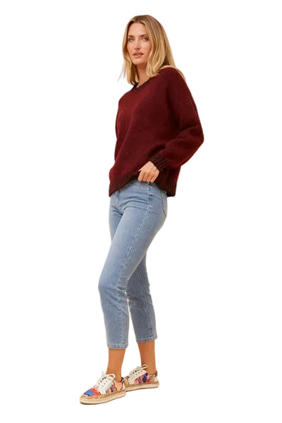 KATIE KNIT IN RED DAHLIA