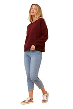 KATIE KNIT IN RED DAHLIA