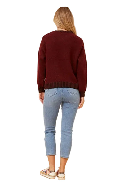 KATIE KNIT IN RED DAHLIA