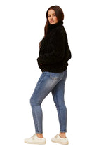 JAMIE FUR JACKET IN BLACK