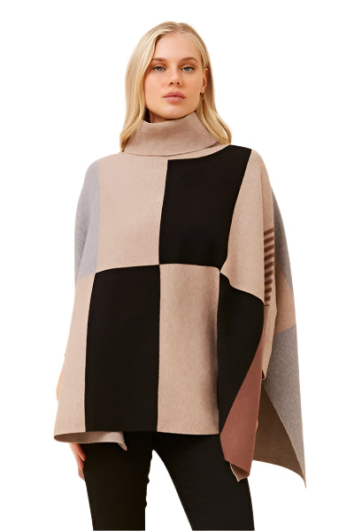 NOVA OVERSIZED COLOUR BLOCK KNIT