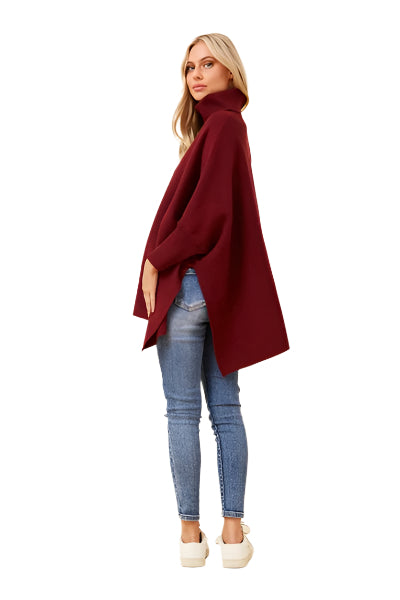 CARESSA OVERSIZED KNIT RED