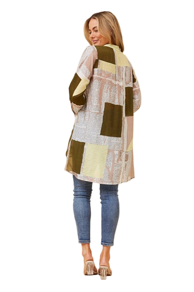 KATIE TUNIC SHIRT IN OLIVE