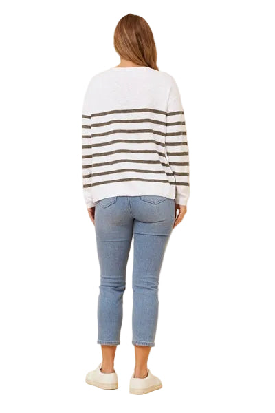 LONG SLEEVE PULLOVER IN KHAKI