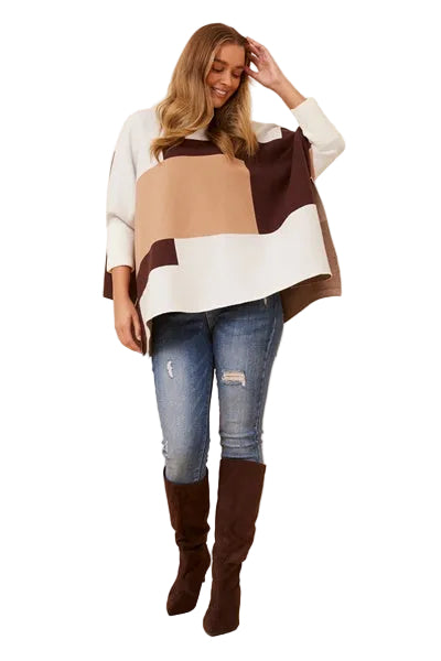 HILLARY OVERSIZED BLOCK KNIT