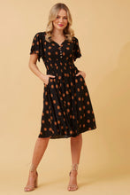 Load image into Gallery viewer, DOTTY  V-NECK DRESS
