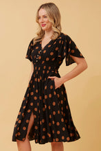 Load image into Gallery viewer, DOTTY  V-NECK DRESS
