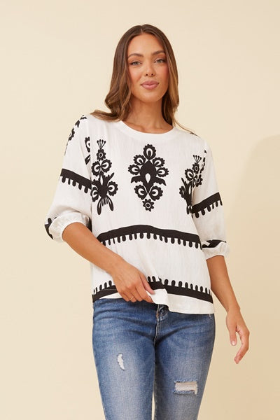 TATUM TOP IN WHITE