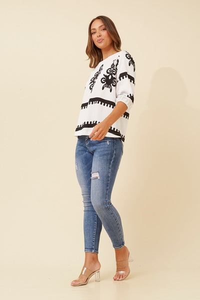 TATUM TOP IN WHITE