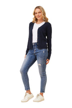 CLOE CARDI IN NAVY