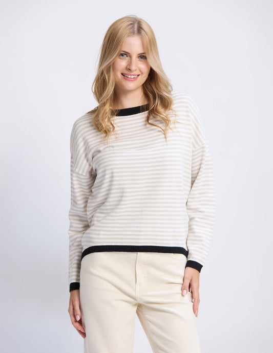 STREET TOP IN BEIGE