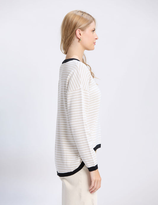 STREET TOP IN BEIGE