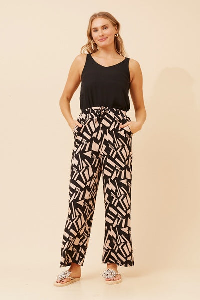 ABSTRACT PRINT PANT