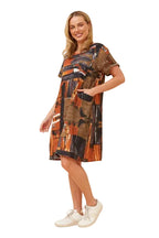 CHARLIE SHIFT DRESS IN SIENNA