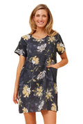 CHARLIE SHIFT DRESS IN INDIGO
