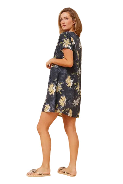 CHARLIE SHIFT DRESS IN INDIGO