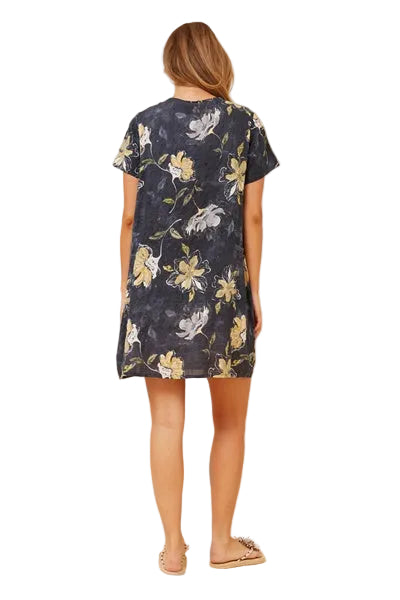 CHARLIE SHIFT DRESS IN INDIGO