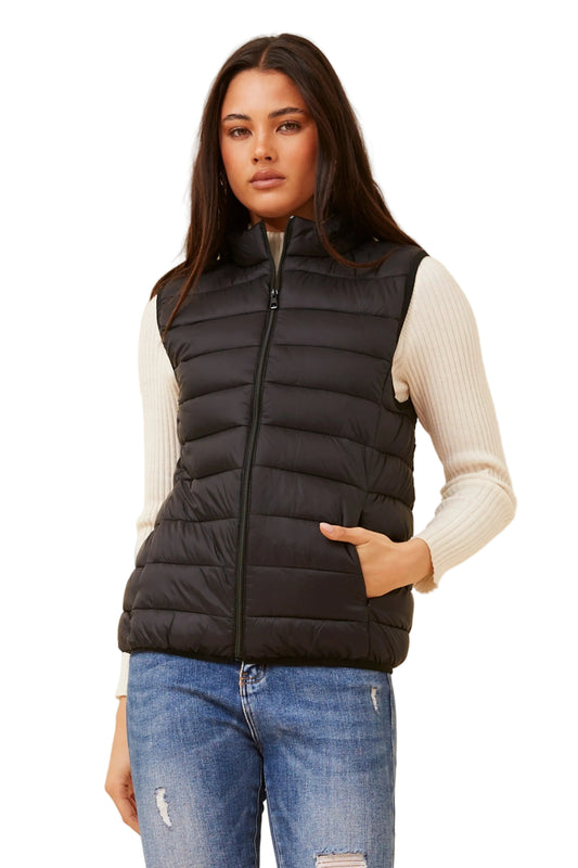 BLACK PUFFER VEST
