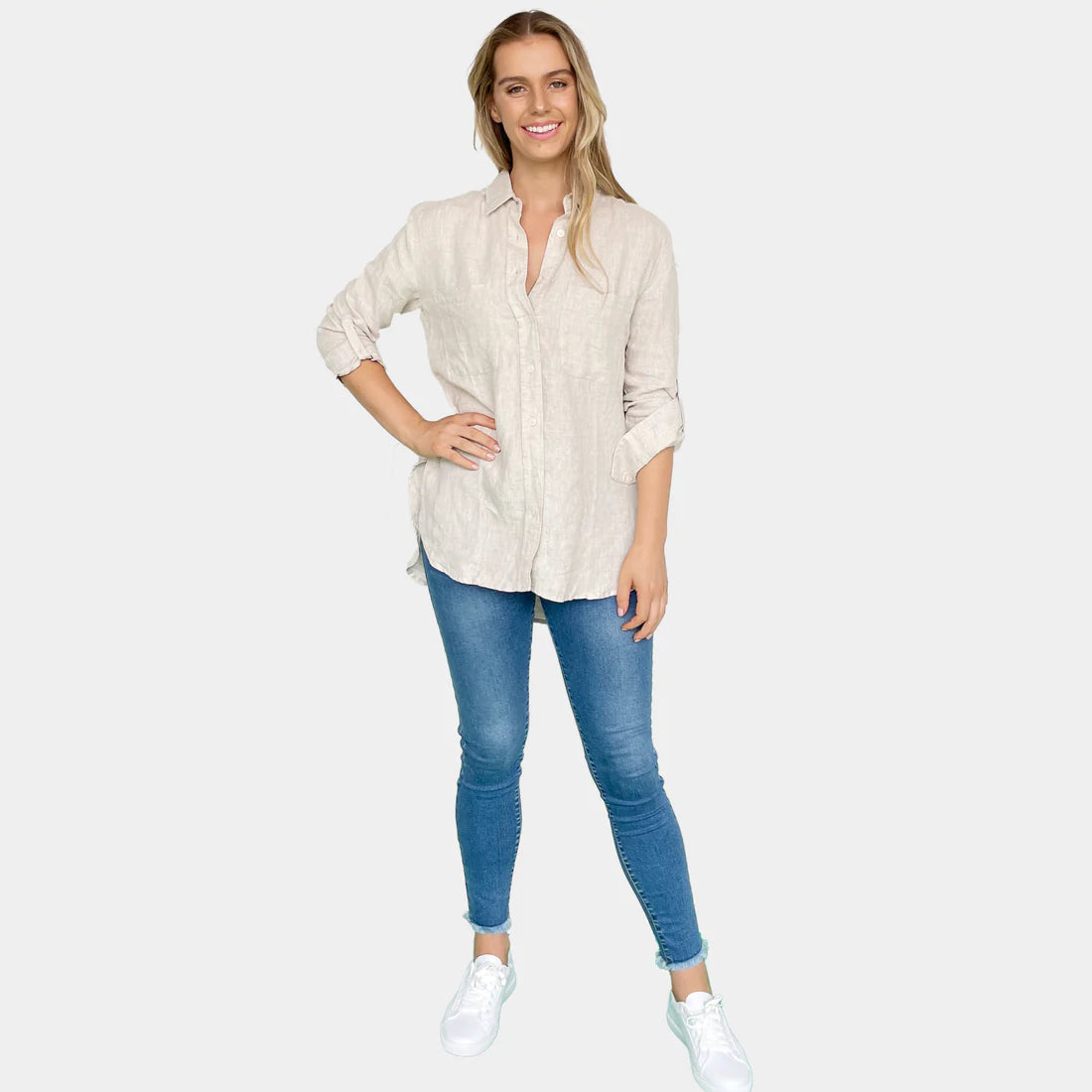DEE LINEN SHIRT IN NATURAL