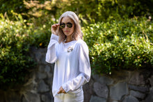 Load image into Gallery viewer, STELLA &amp; GEMMA WHITE HEART LONG SLEEVE T-SHIRT
